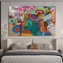 Load image into Gallery viewer, “Colorful Abstract Garden” - Whimsical Abstract Acrylic, Good for Conservatory and Bedroom DLZ244
