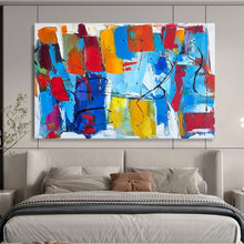Load image into Gallery viewer, Color - Explosion Abstract Painting on Canvas - “Vibrant Energy” DKH605
