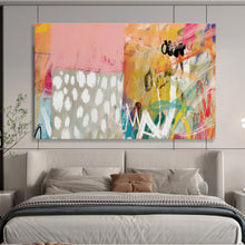 Load image into Gallery viewer, Vibrant Graffiti - Style Abstract Painting for Urban Café &amp; Youth - Centric Community Space DKH198
