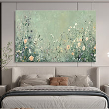 Load image into Gallery viewer, Delicate Wildflower Meadow Abstract Painting on Canvas - “Summer Whispers” DKH668
