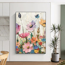 Load image into Gallery viewer, “Impasto Flower Meadow” – Textured Flower Oil Painting with Rich Colors DTP087
