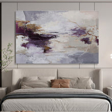 Load image into Gallery viewer, Purple and Grey Abstract Art for Bohemian Bedroom &amp; Art Gallery Wall DKH134
