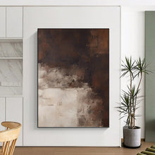 Load image into Gallery viewer, “Neutral Toned Abstract Landscape” - Minimalist Textured Art on Canvas DKH1469
