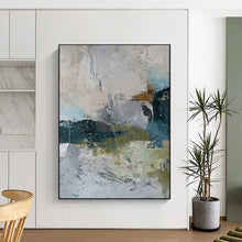 Load image into Gallery viewer, Multi - Toned Textured Abstract Painting, Ideal for Contemporary Art Lounge &amp; Creative Studio LargeART1922
