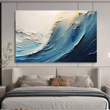 Load image into Gallery viewer, Textured Ocean Wave Abstract Painting DKH527
