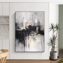 Load image into Gallery viewer, Monochrome Urban Abstract Acrylic Art - Great for Industrial - style Home &amp; Art Gallery LargeART0546
