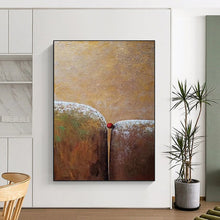 Load image into Gallery viewer, Subtle Connection - Earth - Toned Abstract Acrylic Work, Suited for Cozy Bedrooms and Rustic - Style Studies DTP033
