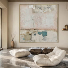 Load image into Gallery viewer, Pastel Textured Abstract Art for Bohemian - style Bedroom &amp; Light - filled Art Café LargeART0954
