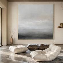 Load image into Gallery viewer, Gray Abstract Mistscape Acrylic Art, Nice for Meditation Room &amp; Guest Bedroom LargeART1013
