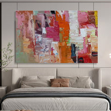 Load image into Gallery viewer, Bright Abstract Cityscape Painting On Canvas DKH375
