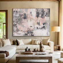 Load image into Gallery viewer, Large-Scale Hand-Painted Abstract Mural for Living Room &amp; Hotel Lobby
