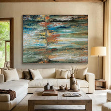 Load image into Gallery viewer, Giant Minimalist Abstract Canvas - Made to Order Oil on Canvas for Spa Waiting Rooms
