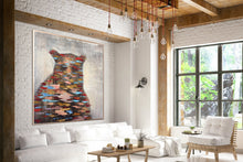 Load image into Gallery viewer, Bear Painting Abstract Animal Painting Living Room Wall Art Sp029
