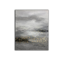Load image into Gallery viewer, Black And White Painting Gold Contemporary Art Decor Sp009
