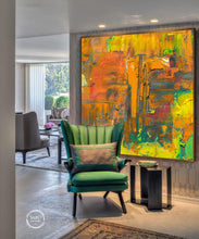 Load image into Gallery viewer, Blooming Garden Painting Oversize Abstract Painting Colorful Canvas Art Sp015
