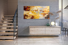 Load image into Gallery viewer, Brown Yellow Grey Modern Wall Art Wall Art Decor Original Abstract Art Kp107
