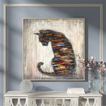 Load image into Gallery viewer, Cat Painting Abstract Animal Painting Living Room Art Sp042
