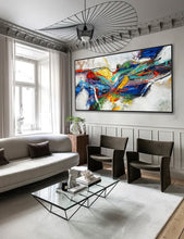 Load image into Gallery viewer, Colorful Abstract Hand Painted Modern Oversize Abstract Wall Art Wp026
