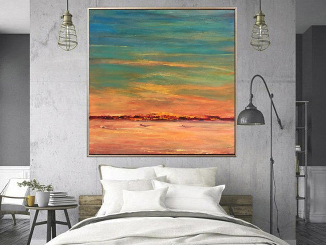 Colorful Abstract Painting Landscape Art Sunset Painting Sp016