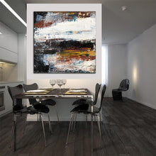 Load image into Gallery viewer, Colorful Artwork White Wall Art Abstract Painting Oversized Painting Sp035
