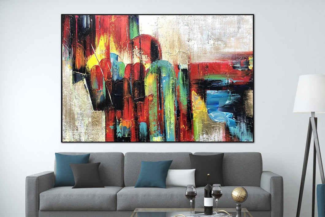 Colorful Painting Original Art Work For Living Room Sp041