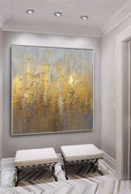 Load image into Gallery viewer, Glod Abstract Painting On Canvas Oversized Acrylic Painting Sp059
