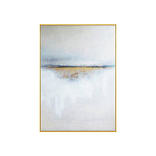 Load image into Gallery viewer, Gold Leaf Sunrise Scenery Painting Seascape Abstract Acrylic Painting Wp077
