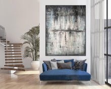 Load image into Gallery viewer, Gray Abstract Painting Original Contemporary Painting Sp088
