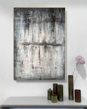 Load image into Gallery viewer, Gray Abstract Painting Original Contemporary Painting Sp088
