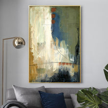 Load image into Gallery viewer, Green Abstract Canvas Art Abstract Beige Painting Acrylic Canvas Painting Wp073
