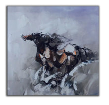 Load image into Gallery viewer, Horse Painting Abstract Horse Painting Palette Knife Canvas Art Wp067
