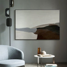 Load image into Gallery viewer, Landscape Brown Mountain Abstract Painting Simple Canvas Art Wp059
