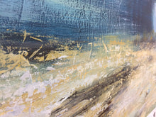 Load image into Gallery viewer, Nave Blue Yellow Painting Gold Contemporary Art Decor Sp010
