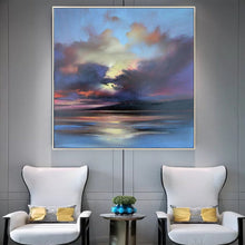 Load image into Gallery viewer, Navy Blue Canvas Blue Sea Paintings Large Living Room Wall Art Wp020

