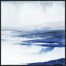 Load image into Gallery viewer, Navy Blue Mountain Painting Abstract Canvas Painting Sea Painting Wp035
