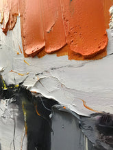 Load image into Gallery viewer, Orange White Grey Abstract Painting Palette Knife Paintings Kp124
