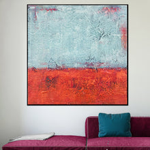 Load image into Gallery viewer, Red Blue Abstract Painting Large Modern Canvas Art Sp046
