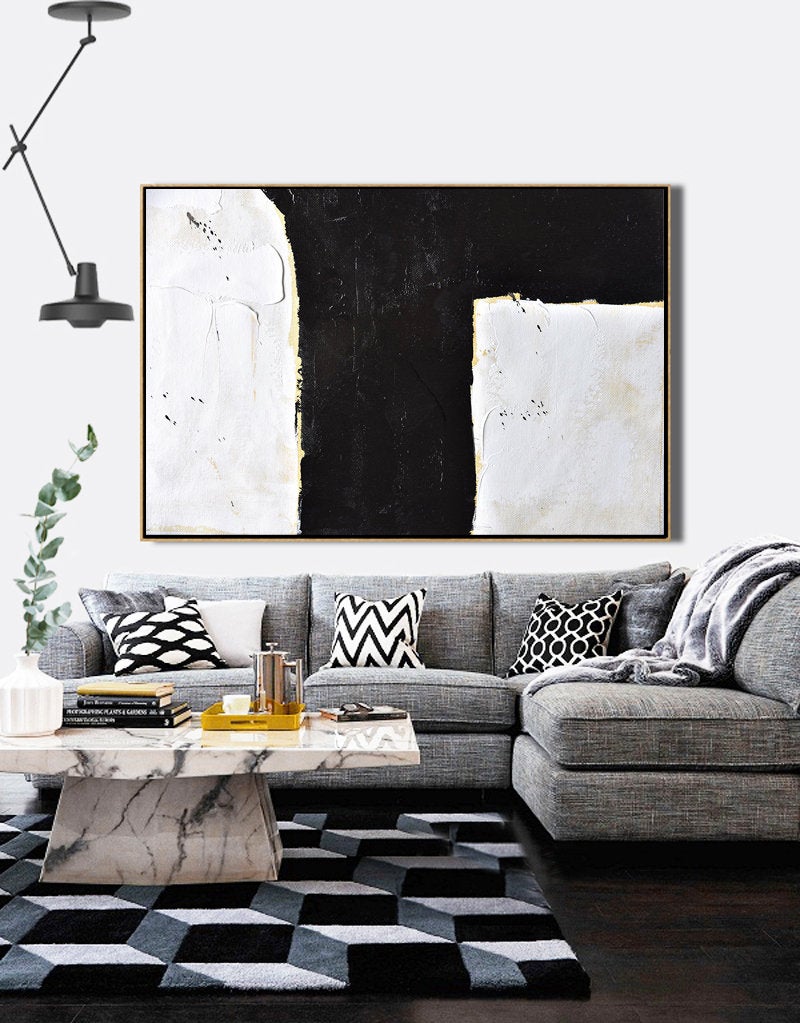 Black And White Minimal Painting Dinning Room Wall Art Yp103