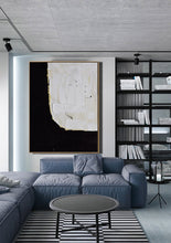 Load image into Gallery viewer, Black White Beige Minimalist Painting Modern Living Room Decor Yp042
