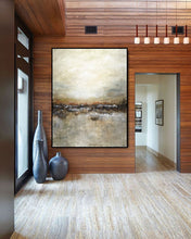 Load image into Gallery viewer, Large Landscape Brown Tan Abstract Painting Modern Artwork Fp018
