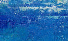 Load image into Gallery viewer, Large DEEP Blue Sea Abstract Painting,Blue Ocean Oil Painting
