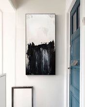 Load image into Gallery viewer, Xl Canvas Art Large Black and White Abstract Oil Painting, Minimalist Art Gp035
