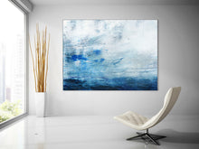 Load image into Gallery viewer, Blue Abstract Painting On Canvas Original Seascape Art Painting Dp122
