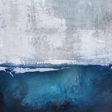 Load image into Gallery viewer, Deep Blue Sea Level Oil Painting Large Wall Art Abstract Painting Np059
