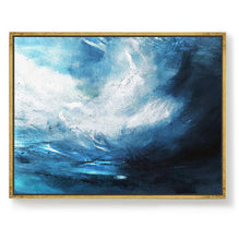 Load image into Gallery viewer, Blue Sky Abstract Oil Painting Oversized Canvas Paintings Np044
