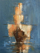 Load image into Gallery viewer, Affordable Large Wall Art Sailing Oil Painting by Hand Gp031
