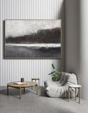 Load image into Gallery viewer, Black And White Minimalist Canvas Art Abstract Landscape Painting Ap022
