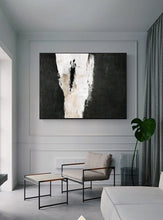 Load image into Gallery viewer, Black And White Abstract Canvas Art Painting Abstract Texture Art Ap018
