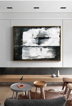 Load image into Gallery viewer, Black And White Abstract Wall Painting For Living Room Ap019
