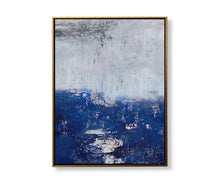 Load image into Gallery viewer, Deep Blue Abstract Painting Canvas Art Large Size Np058
